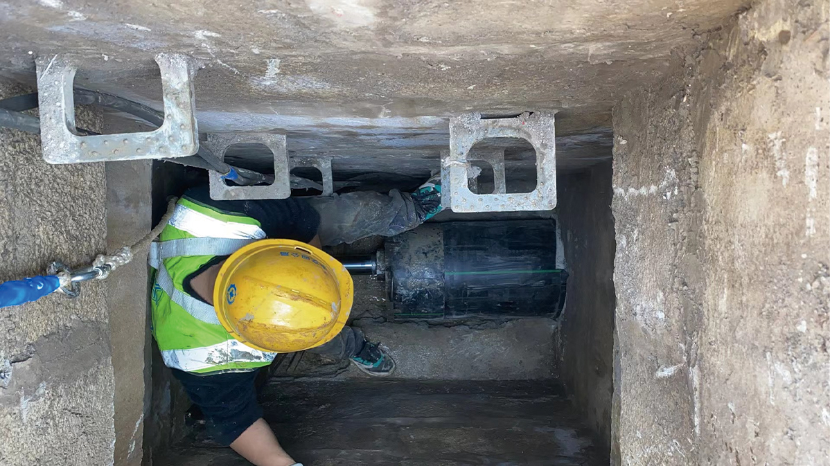 明水HDPE短管内衬法